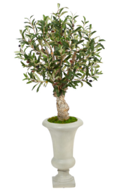 3.5â€™ Olive Artificial Tree in Sand Colored Urn