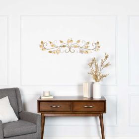 Brushed Gold Over The Door Metal Wall Decor