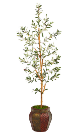 5.5â€™ Olive Artificial Tree in Decorative Planter