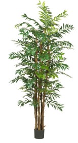 7' Bamboo Palm Silk Tree